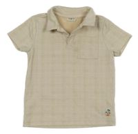 Smetanové vzorované polo tričko F&F