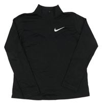 Černá sportovní funkční mikina s logem Nike