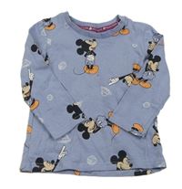 Šedomodré tričko s Mickeym Primark