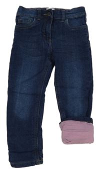 Tmavomodré podšité skinny rifle Pocopiano