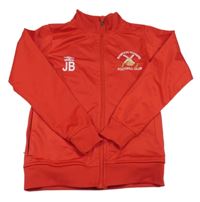 Červená prepínaci športová mikina s výšivkami Umbro