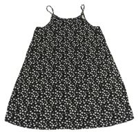 Čierno-biele kvetované šaty Primark