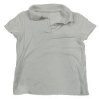 Biele tričko s golierikom F&F