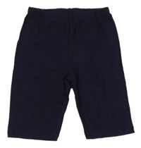 Tmavomodré elastické kraťasy