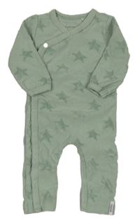 Svetlozelený overal s hviezdami