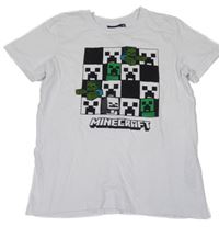 Bílé tričko - Minecraft 