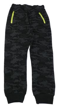 Černo-šedé army tepláky Ergeenomixx
