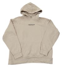 Béžová mikina s nápisem a kapucí Jack & Jones