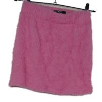 Dámska ružová chlpatá sukňa Bershka