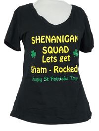 Dámské černé tričko s nápisem George 