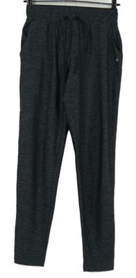 Dámské šedo-černé melírované sportovní tepláky Tchibo 