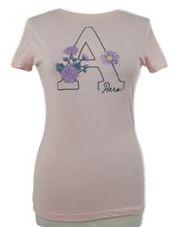 Nové - Dámske svetloružové tričko s písmenkom Aeropostale