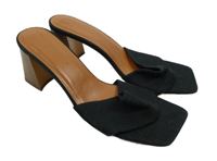 Dámské černé pantofle na podpatku Primark vel. 39