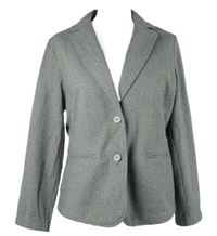 Dámské šedo-bílé vzorované sako 