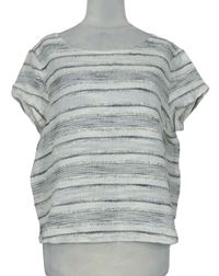 Dámske smetanovo-sivé pruhované tričko GAP