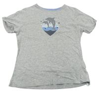Svetlosivé tričko s delfínmi Primark