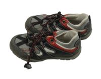 Šedo-červené outdoorové boty vel.27