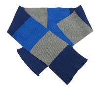 Sivo-modrá pruhovaná šál