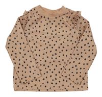 Růžové UV triko s puntíky H&M
