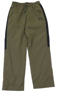 Khaki-černé sportovní tepláky Under Armour