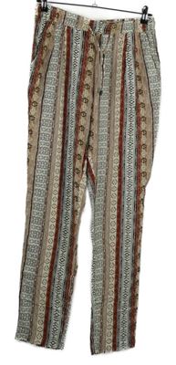 Dámské barevné vzorované lehké kalhoty Esmara