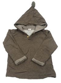 Hnedá mikina s kapucňou H&M