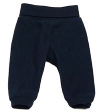 Tmavomodré fleecové tepláky H&M