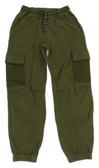 Khaki tepláky s kapsami C&A