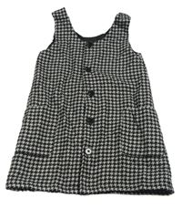 Červeno-biele vzorované prepínaci vlnené šaty F&F