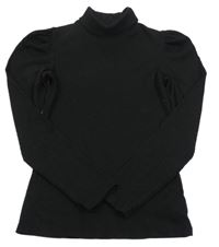 Černý žebrovaný rolák F&F