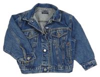 Modrá riflová bunda 