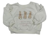 Biela mikina so zajačikmi M&S