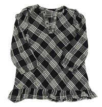 Čierno-biele kárované šaty Topolino