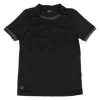 Černé sportovní funkční tričko Decathlon