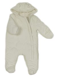 Smotanová prešívaná zateplená kombinéza s kapucňou George