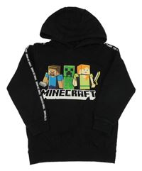 Černá mikina Minecraft s kapucí 