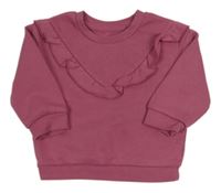 Ružová mikina s volánikmi Primark