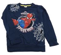 Tmavomodrá mikina so Spider-manem