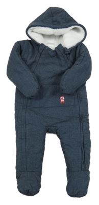 Tmavomodrá zimná kombinéza s kapucňou Mamas&Papas