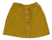 Horčicová menšestrová prepínaci sukňa F&F