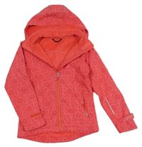 Růžová vzorovaná softshellová bunda s odepínací kapucí Tchibo