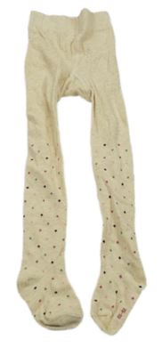 Béžové bodkované pančuchy Topomini