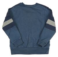 Tmavomodrá mikina s prúžkami Next