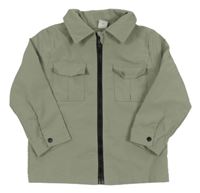 Khaki košeľa Shein