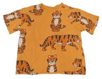 Oranžové tričko s tygry C&A