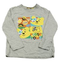 Sivé melírované tričko s Pudsey George