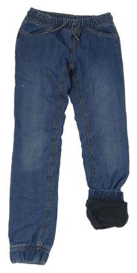 Tmavomodré podšité cuff rifle C&A