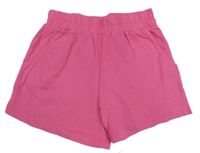 Ružové bavlnené kraťasy Sinsay