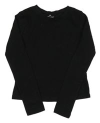 Čierne crop tričko H&M