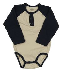 Béžovo-tmavomodré body Topomini